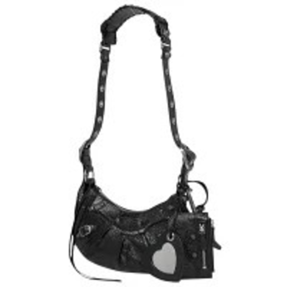 Balenciaga Le Cagole Shoulder Bag Leather Black